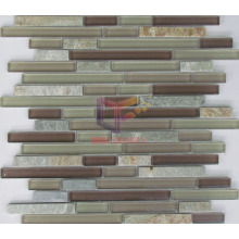 Cultural Stone with Strip Crystal Mosaic (CFS633)